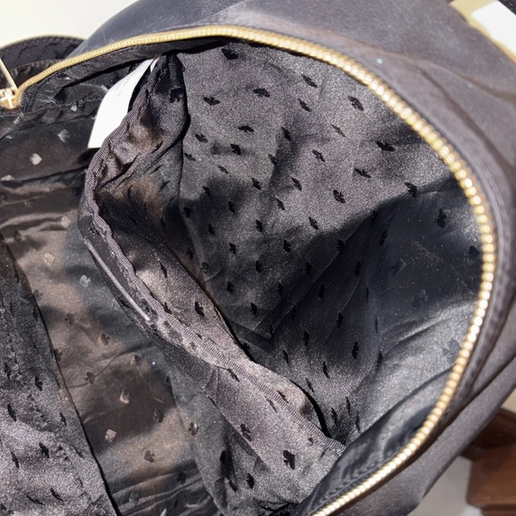 Kate Spade  backpack  sling back  knapsack  nylon Black. Gold tone. HW like new. - Picture 12 of 15